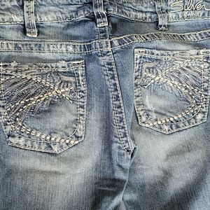 Silver ankle length jeans